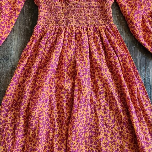 Peony Swimwear Gathered Midi Dress in Garden Party Size 6 US XS NWT - Picture 9 of 14